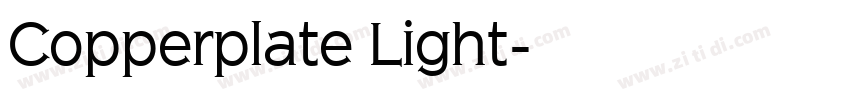 Copperplate Light字体转换 Copperplate Light字体转换